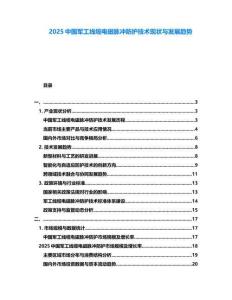 2025中國軍工線纜電磁脈沖防護技術現狀與發展趨勢