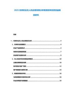 2025非洲農(nóng)業(yè)無人機(jī)應(yīng)用效果分析噴灑效率投資效益規(guī)劃研究