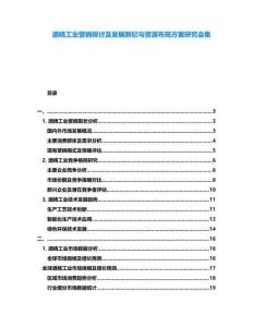 酒精工業(yè)營銷探討及發(fā)展新紀(jì)與資源布局方案研究會集