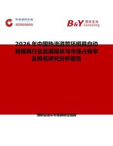 2026年中國熱流道管坯模具自動脫模具行業發展現狀與市場占有率及排名研究分析報告