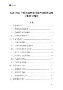 2025-2030年繪畫調色盤行業跨境出海戰略分析研究報告