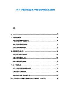 2025中國空間信息技術(shù)與智慧城市融合應(yīng)用報告