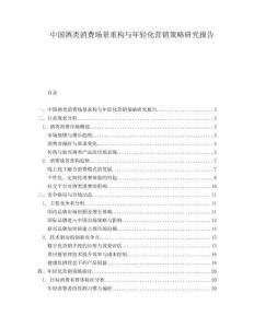 中國酒類消費場景重構與年輕化營銷策略研究報告