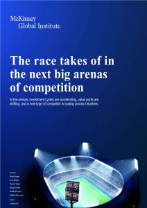 mckinsey -這場(chǎng)競(jìng)賽將在下一代大型競(jìng)爭(zhēng)領(lǐng)域拉開(kāi)帷幕 The race takes off in the next big arenas of competition