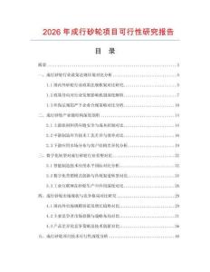 2026年成行砂輪項目可行性研究報告
