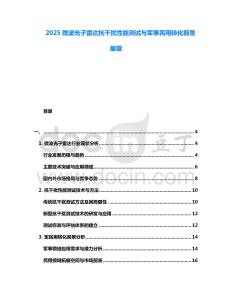 2025微波光子雷達抗干擾性能測試與軍事民用轉化前景展望