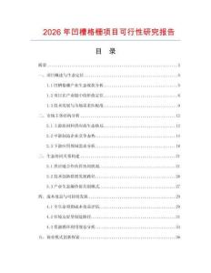 2026年凹槽格柵項目可行性研究報告