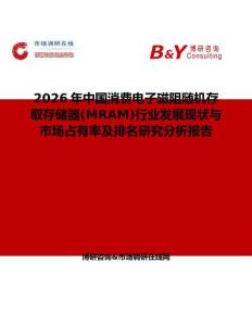 2026年中國消費(fèi)電子磁阻隨機(jī)存取存儲器(MRAM)行業(yè)發(fā)展現(xiàn)狀與市場占有率及排名研究分析報告