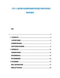 2025人造纖維行業(yè)品牌忠誠度分析及客戶黏性與市場占有研究報告