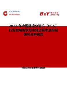2026年中國渦流分選機（ECS）行業發展現狀與市場占有率及排名研究分析報告