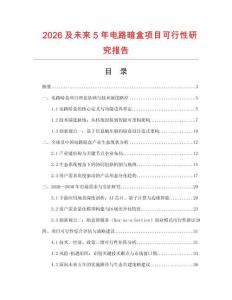 2026及未來5年電路暗盒項目可行性研究報告