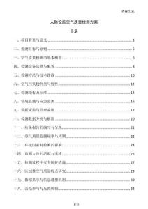 人防設施空氣質量檢測方案