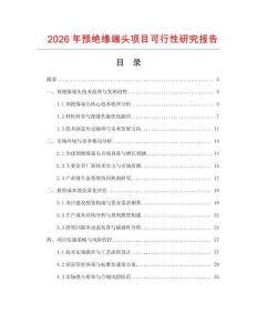 2026年預(yù)絕緣端頭項(xiàng)目可行性研究報(bào)告