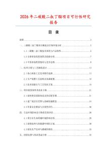 2026年二碳酸二叔丁酯項(xiàng)目可行性研究報(bào)告