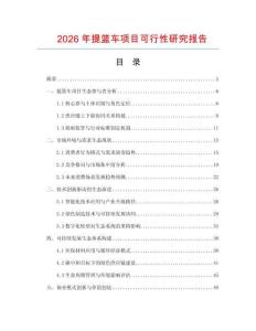 2026年提籃車項(xiàng)目可行性研究報(bào)告