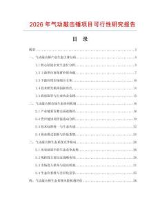 2026年氣動敲擊錘項目可行性研究報告
