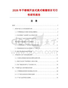 2026年不銹鋼開放式美式喉箍項(xiàng)目可行性研究報(bào)告