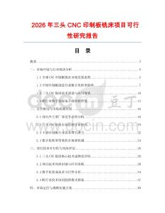 2026年三頭CNC印制板銑床項(xiàng)目可行性研究報(bào)告