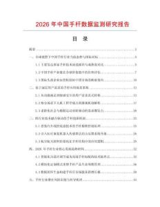 2026年中國手桿數據監測研究報告