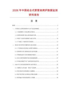 2026年中國組合式野營燒烤爐數據監測研究報告