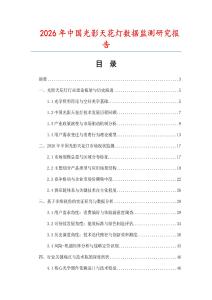 2026年中國光影天花燈數據監測研究報告