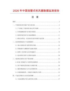 2026年中国挂壁式吹风器数据监测报告