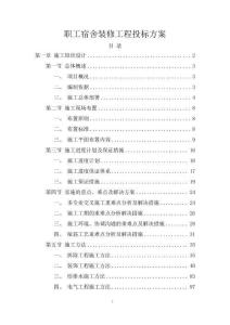 職工宿舍裝修工程投標方案