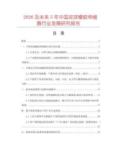 2026及未來5年中國雙球橡膠伸縮器行業發展研究報告