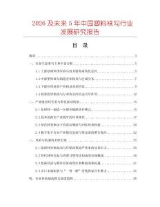 2026及未來5年中國塑料襪勾行業(yè)發(fā)展研究報告