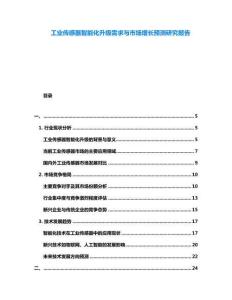 工業(yè)傳感器智能化升級(jí)需求與市場(chǎng)增長(zhǎng)預(yù)測(cè)研究報(bào)告