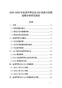 2025-2030年鹽漬蘆筍企業(yè)ESG實(shí)踐與創(chuàng)新戰(zhàn)略分析研究報(bào)告