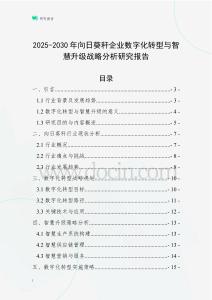 2025-2030年向日葵稈企業(yè)數(shù)字化轉(zhuǎn)型與智慧升級(jí)戰(zhàn)略分析研究報(bào)告