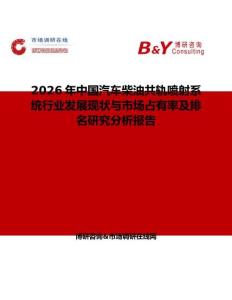 2026年中國(guó)汽車柴油共軌噴射系統(tǒng)行業(yè)發(fā)展現(xiàn)狀與市場(chǎng)占有率及排名研究分析報(bào)告