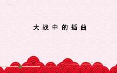 《大戰(zhàn)中的插曲》課件