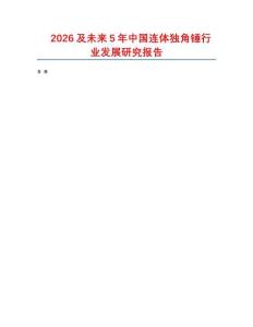 2026及未来5年中国连体独角锤行业发展研究报告