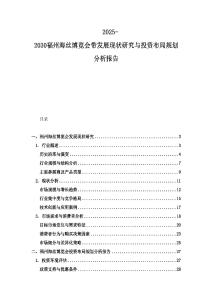 2025-2030福州海絲博覽會帶發(fā)展現(xiàn)狀研究與投資布局規(guī)劃分析報告