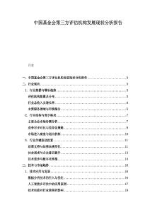 中國基金會第三方評估機構發展現狀分析報告