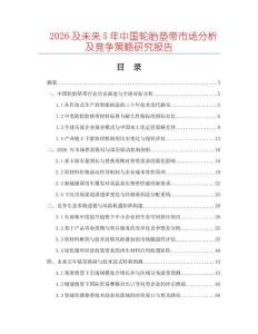 2026及未來5年中國輪胎墊帶市場分析及競爭策略研究報告