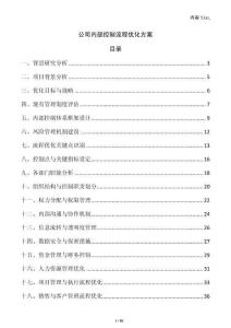 公司內(nèi)部控制流程優(yōu)化方案