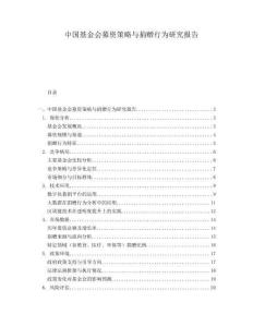 中國基金會募資策略與捐贈行為研究報告