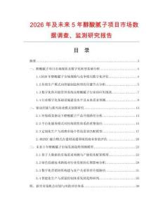2026年及未來5年醇酸膩子項目市場數據調查、監測研究報告