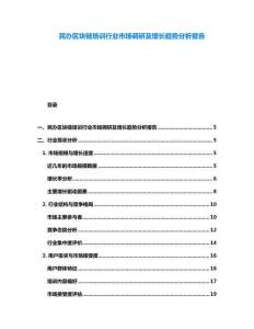 民辦區塊鏈培訓行業市場調研及增長趨勢分析報告