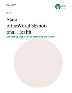 2025年全球情緒健康狀況 State of the World’s Emotional Health Connecting Global Peace Wellbeing and Health