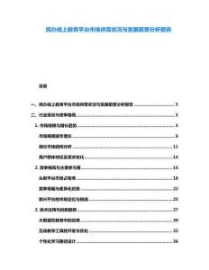 民辦線上教育平臺(tái)市場(chǎng)供需狀況與發(fā)展前景分析報(bào)告