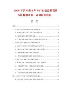 2026年及未来5年PETE航空杯项目市场数据调查、监测研究报告