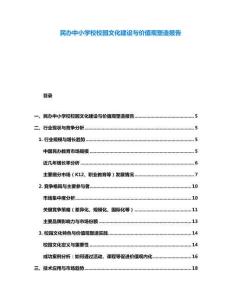 民辦中小學校校園文化建設與價值觀塑造報告