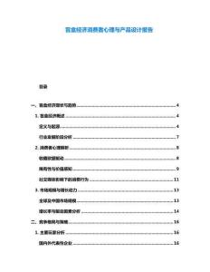 盲盒經(jīng)濟(jì)消費(fèi)者心理與產(chǎn)品設(shè)計報告