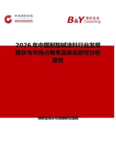 2026年中國耐酸堿涂料行業(yè)發(fā)展現(xiàn)狀與市場占有率及排名研究分析報告