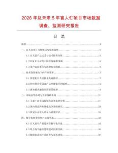 2026年及未來5年盲人釘項目市場數據調查、監測研究報告