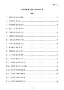 園林景觀廢棄物回收處理方案